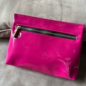 Saint Laurent cosmetic bag.